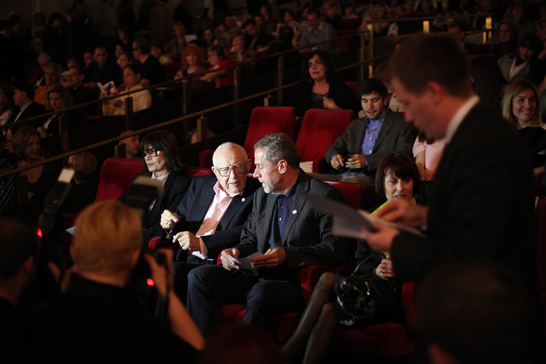 Branko Lustig i Milan Bandić